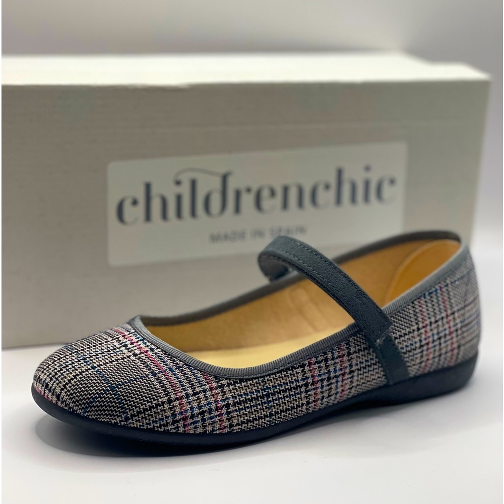 CHILDREN CHIC New!!! Classic Plaid Mary Janes NIB